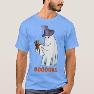 Boo Boooks Halloween Ghost Costume Leopard T-Shirt