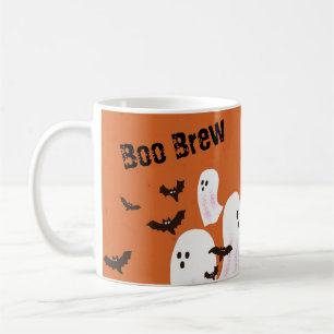 Boo Brew Ghost Halloween Coffee Mug