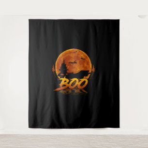Boo Carrier Aircraft Funny Halloween For Military Tapestry