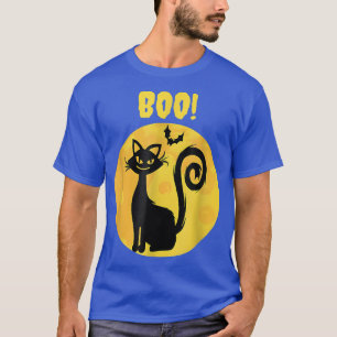 Boo Cat Ghost Funny Halloween Cat Lovers T-Shirt