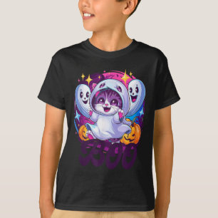 Boo cat ghost  T-Shirt