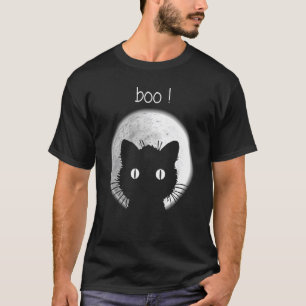 Boo cat under the moon T-Shirt