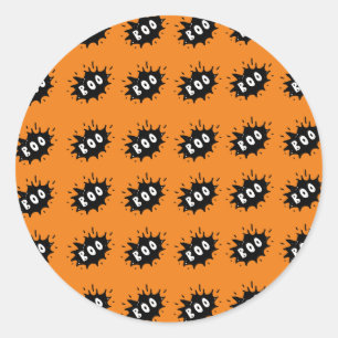 Boo! Classic Round Sticker