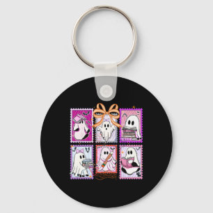 Boo Coquette Halloween Teacher Funny Ghost Trick O Key Ring