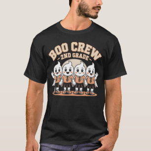 Boo Crew 2nd Grade Cute Halloween Ghosts T-Shirt