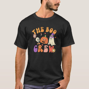 Boo Crew 60s 70s Hippie Ghost Costume Halloween T-Shirt