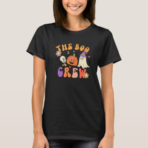Boo Crew 60s 70s Hippie Ghost Costume Halloween T-Shirt