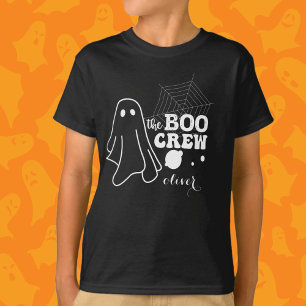 Boo Crew Boy Family Matching White Halloween T-Shirt