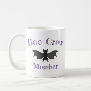 Boo Crew Cartoon Bat Halloween Mug