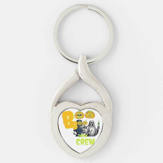 Boo Crew Classic T-Shirt Key Ring (Front)