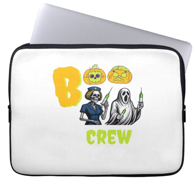 Boo Crew Classic T-Shirt Laptop Sleeve (Front)
