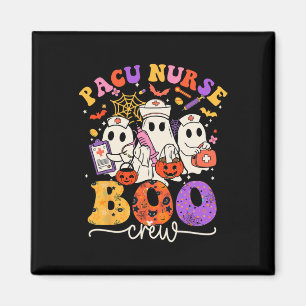 Boo Crew Costume Funny Nurse Ghost Halloween Magnet