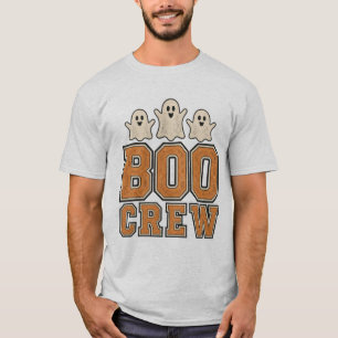 Boo Crew Cute Ghost Halloween Design T-Shirt