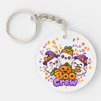 Boo Crew Cute Halloween Acrylic Keychain