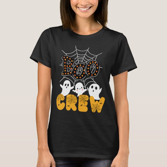Boo Crew Family Matching Funny Halloween T-Shirt (Front)