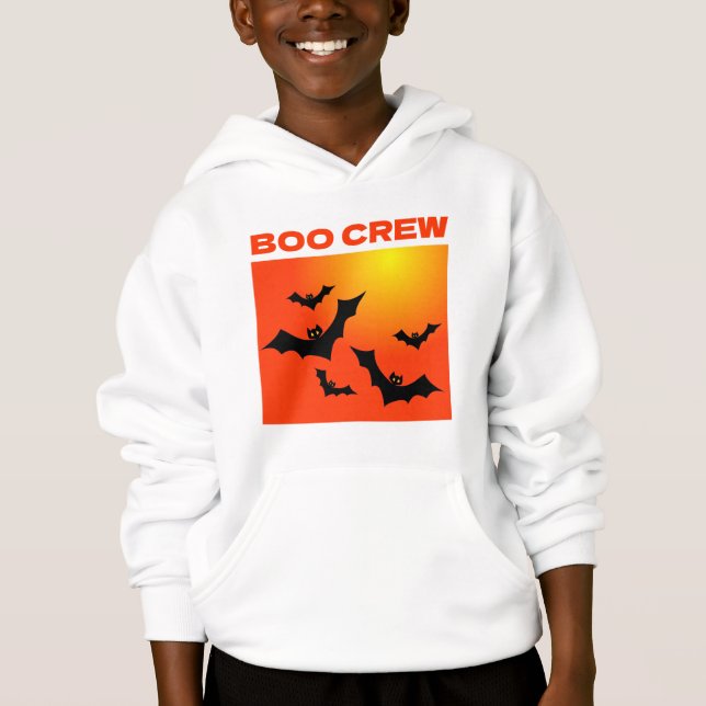 Boo Crew Flying Bats Halloween  (Front)