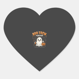 Boo Crew Forever Halloween Ghost Design_1 Heart Sticker