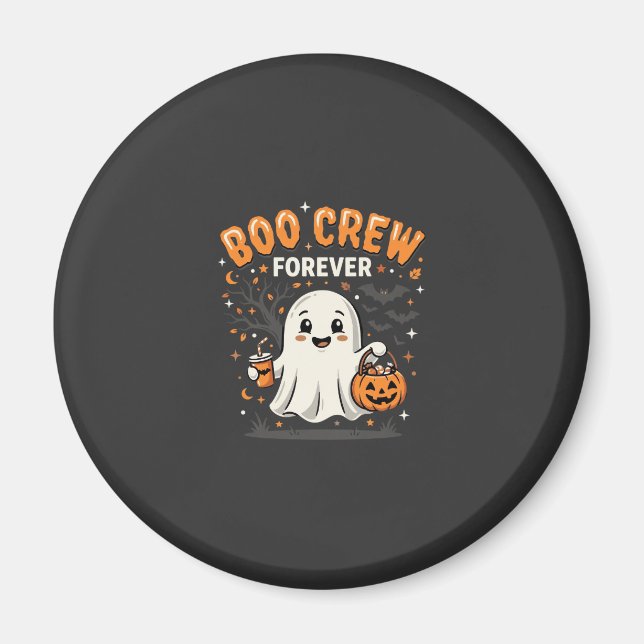Boo Crew Forever Halloween Ghost Design_1 Magnet (Front)