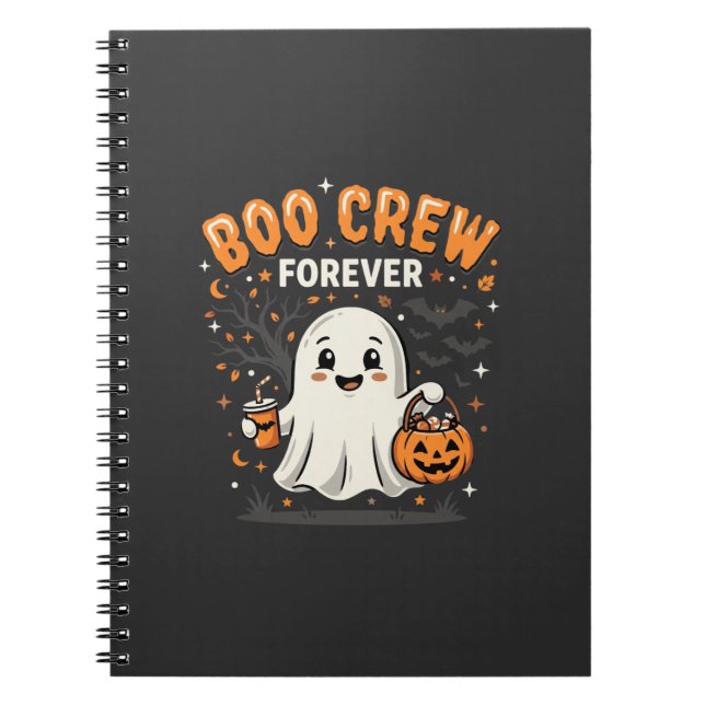 Boo Crew Forever Halloween Ghost Design_1 Notebook (Front)