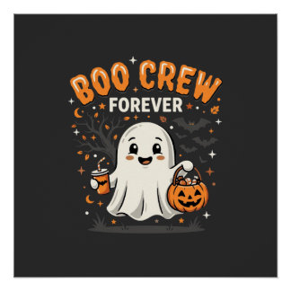 Boo Crew Forever Halloween Ghost Design_1 Poster