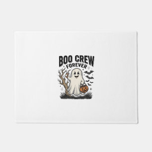 Boo Crew Forever Vintage Ghost Halloween Shirt Des Doormat