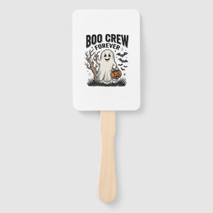 Boo Crew Forever Vintage Ghost Halloween Shirt Des Hand Fan