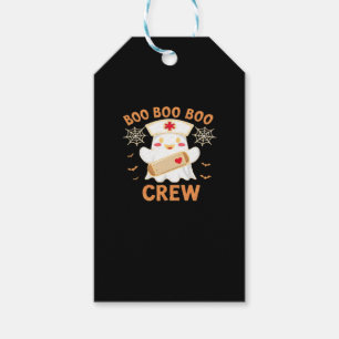 Boo Crew Funny Ghost Spooky Halloween Nurse T-Shir Gift Tags