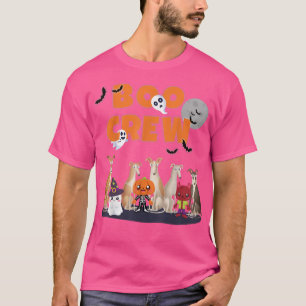 Boo Crew Funny Halloween Dog Lover Greyhound Spook T-Shirt