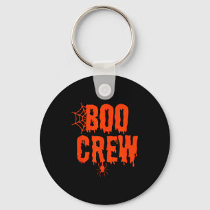 Boo Crew Funny Halloween Shirt For Group Costume F Key Ring
