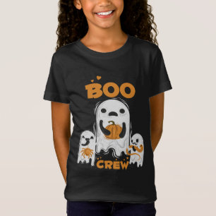 Boo Crew Ghost Girls Family Matching Halloween T-Shirt
