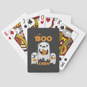 Boo Crew Ghost Halloween Playing Cards