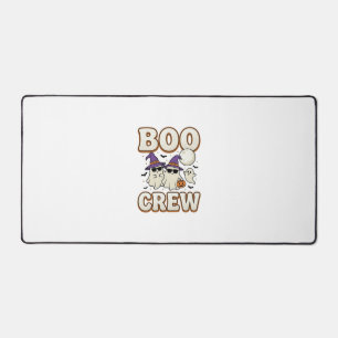 Boo Crew Ghost Halloween Vintage Vector Design_1 Desk Mat