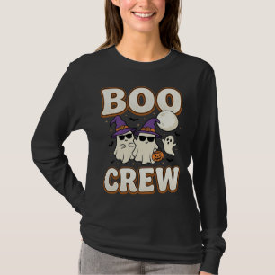 Boo Crew Ghost Halloween Vintage Vector Design_1 T-Shirt