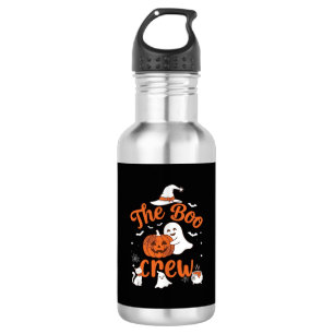 Boo Crew Ghost Pumpkin White Cat Witch Hat 532 Ml Water Bottle