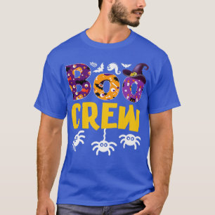 BOO CREW Ghosts Pumpkins Spiders Bats Halloween Co T-Shirt