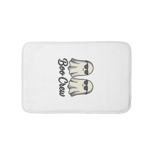 Boo Crew Ghosts Vintage Halloween Shirt Design_1 Bath Mat