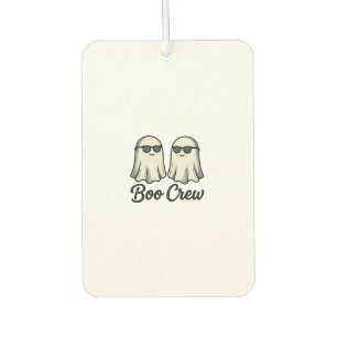 Boo Crew Ghosts Vintage Halloween Shirt Design_1 Car Air Freshener