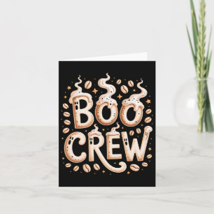 Boo Crew Halloween Coffee Cappuccino Espresso Rist Card