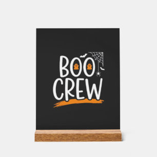 Boo Crew Halloween Ghost Design_1 Acrylic Sign