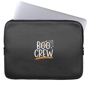 Boo Crew Halloween Ghost Design_1 Laptop Sleeve