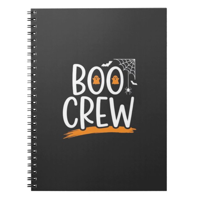 Boo Crew Halloween Ghost Design_1 Notebook (Front)