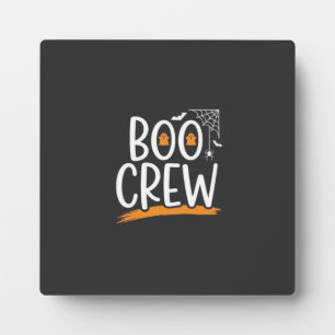 Boo Crew Halloween Ghost Design_1 Plaque