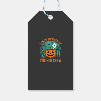 Boo Crew Halloween Ghost Pumpkin Design_1 Gift Tags