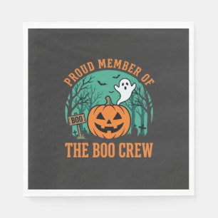 Boo Crew Halloween Ghost Pumpkin Design_1 Napkin
