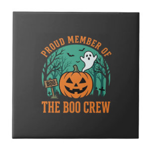 Boo Crew Halloween Ghost Pumpkin Design_1 Tile