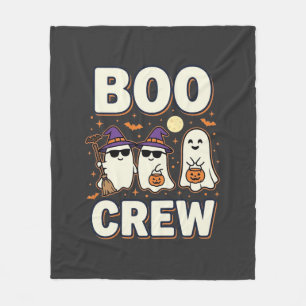 Boo Crew Halloween Ghosts Vector Design_1 Fleece Blanket