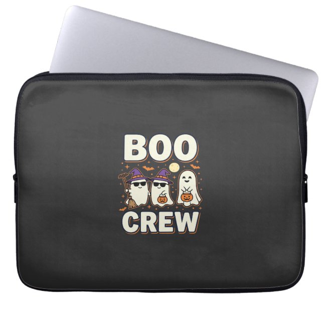 Boo Crew Halloween Ghosts Vector Design_1 Laptop Sleeve (Front)