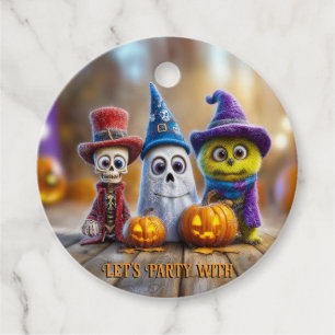 Boo Crew Halloween Party Ghost Skeleton Monster Favour Tags