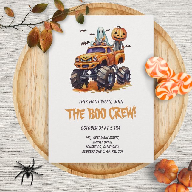 Boo Crew Halloween Party Invitation (Creator Uploaded)