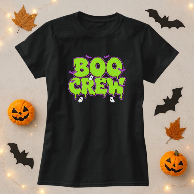 BOO CREW Halloween Slime Ghost Bat Halloween T-Shirt (Creator Uploaded)